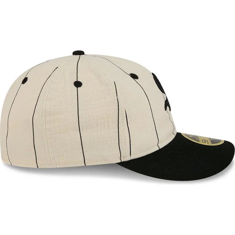 petten-plat-beige-fitted-59fifty-retro-crown-linen-van-chicago-white-sox-mlb-van-new-era