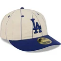 petten-gebogen-beige-fitted-59fifty-retro-crown-linen-van-los-angeles-dodgers-mlb-van-new-era