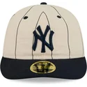 petten-gebogen-beige-fitted-59fifty-retro-crown-linen-van-new-york-yankees-mlb-van-new-era