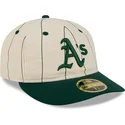 petten-gebogen-beige-fitted-59fifty-retro-crown-linen-van-oakland-athletics-mlb-van-new-era