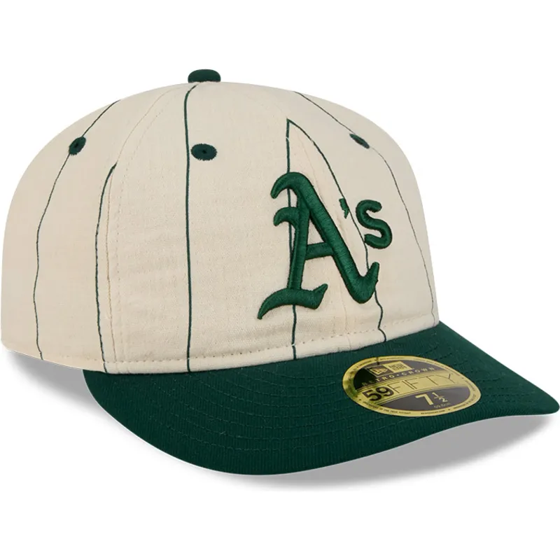 petten-gebogen-beige-fitted-59fifty-retro-crown-linen-van-oakland-athletics-mlb-van-new-era