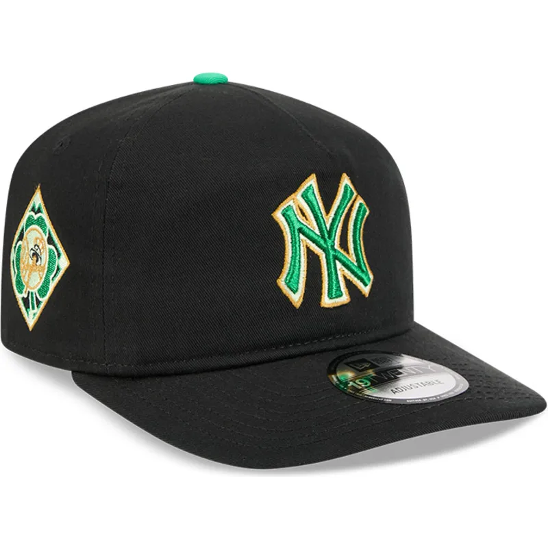 petten-gebogen-zwart-snapback-19twenty-saint-patrick-s-day-van-new-york-yankees-mlb-van-new-era