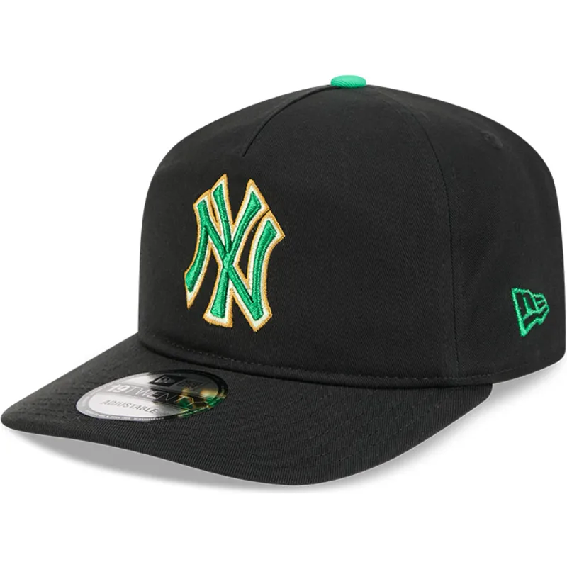 petten-gebogen-zwart-snapback-19twenty-saint-patrick-s-day-van-new-york-yankees-mlb-van-new-era