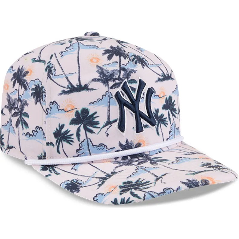 petten-gebogen-meerkleurig-snapback-19twenty-printed-tropical-van-new-york-yankees-mlb-van-new-era