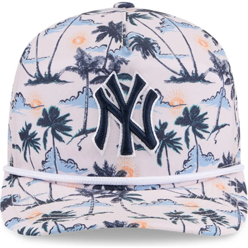petten-gebogen-meerkleurig-snapback-19twenty-printed-tropical-van-new-york-yankees-mlb-van-new-era