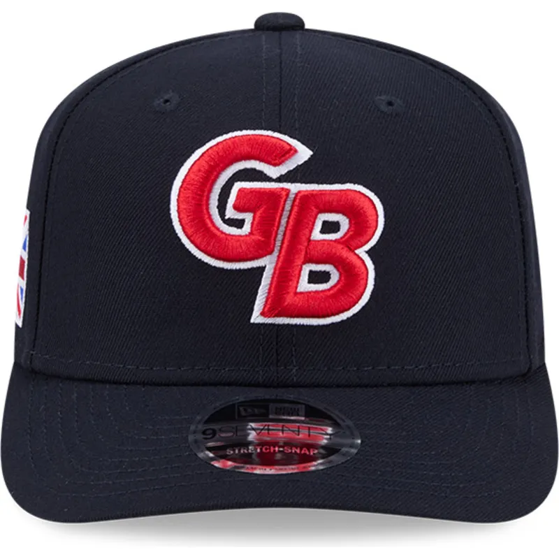petten-gebogen-marineblauw-snapback-9seventy-stretch-snap-great-britain-2026-world-baseball-classic-van-world-baseball-classic-v