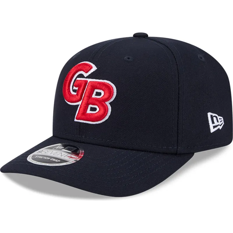 petten-gebogen-marineblauw-snapback-9seventy-stretch-snap-great-britain-2026-world-baseball-classic-van-world-baseball-classic-v