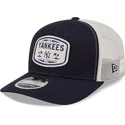 petten-gebogen-marineblauw-snapback-9seventy-stretch-snap-patch-van-new-york-yankees-mlb-van-new-era
