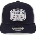 petten-gebogen-marineblauw-snapback-9seventy-stretch-snap-patch-van-new-york-yankees-mlb-van-new-era