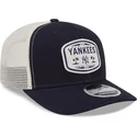 petten-gebogen-marineblauw-snapback-9seventy-stretch-snap-patch-van-new-york-yankees-mlb-van-new-era