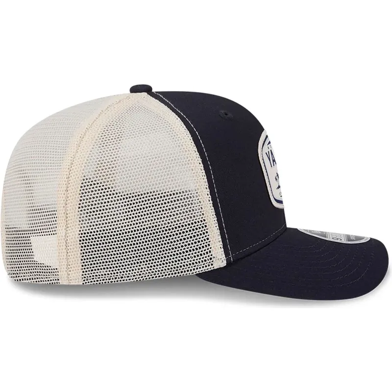 petten-gebogen-marineblauw-snapback-9seventy-stretch-snap-patch-van-new-york-yankees-mlb-van-new-era