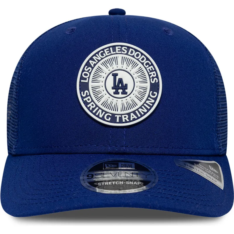 petten-gebogen-blauw-snapback-9seventy-stretch-snap-circle-spring-training-van-los-angeles-dodgers-mlb-van-new-era
