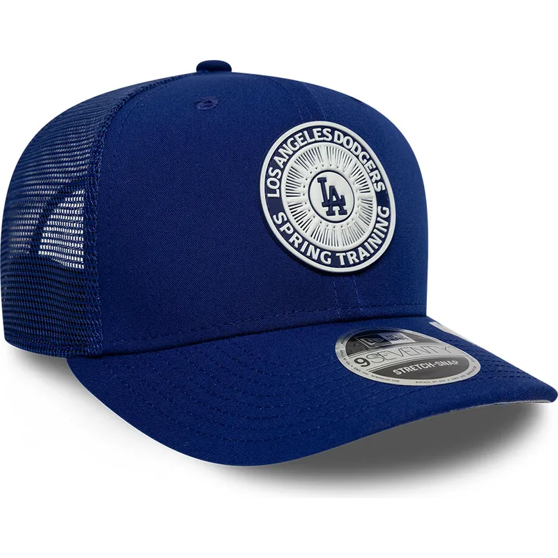 petten-gebogen-blauw-snapback-9seventy-stretch-snap-circle-spring-training-van-los-angeles-dodgers-mlb-van-new-era