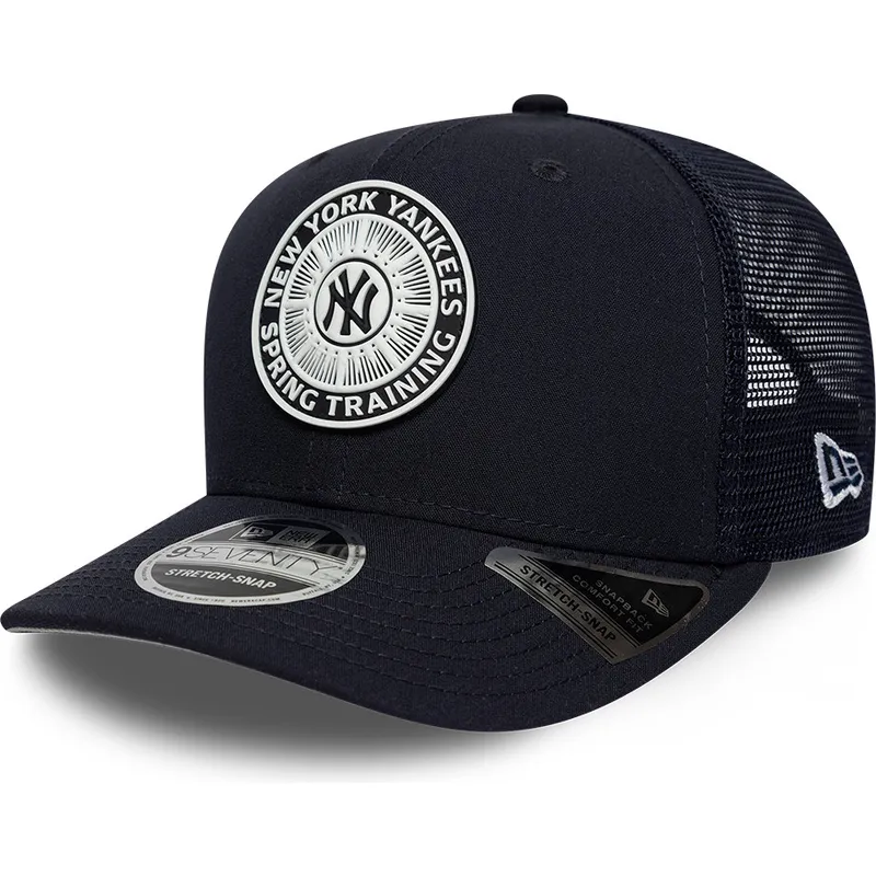 petten-gebogen-marineblauw-snapback-9seventy-stretch-snap-circle-spring-training-van-new-york-yankees-mlb-van-new-era