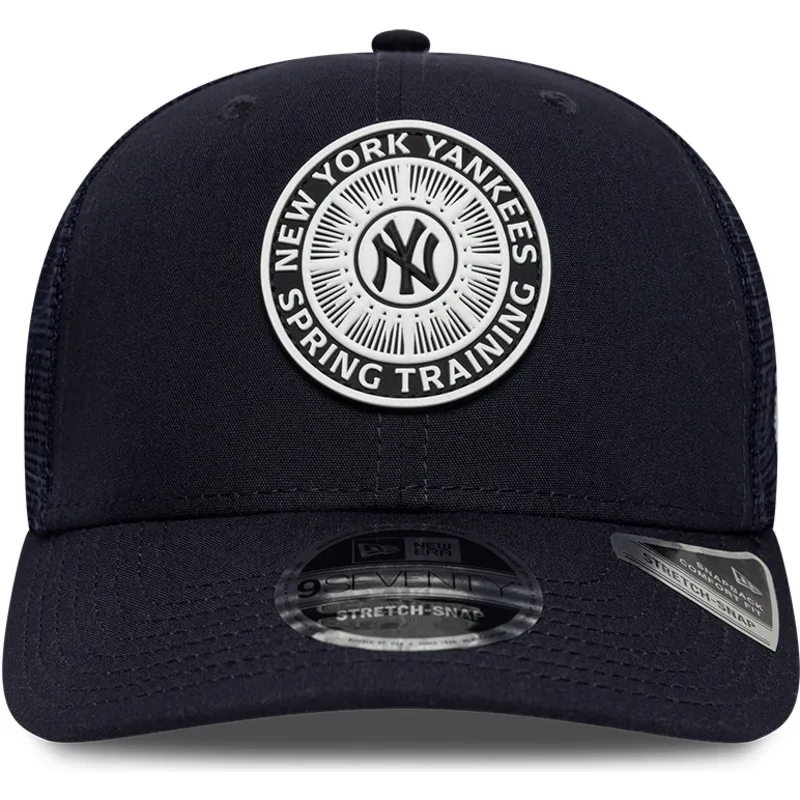 petten-gebogen-marineblauw-snapback-9seventy-stretch-snap-circle-spring-training-van-new-york-yankees-mlb-van-new-era