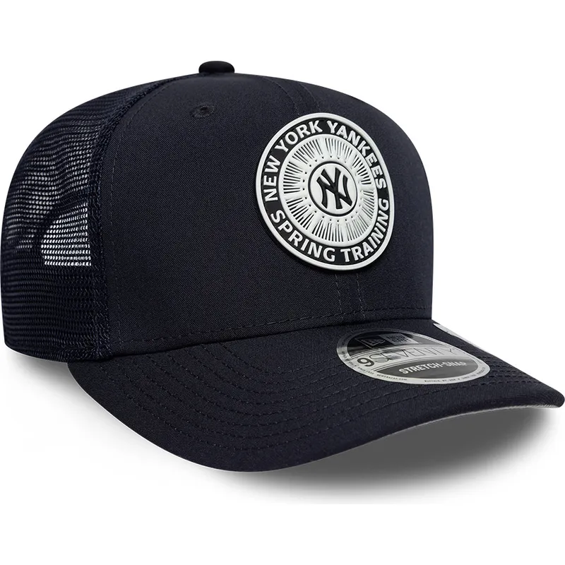 petten-gebogen-marineblauw-snapback-9seventy-stretch-snap-circle-spring-training-van-new-york-yankees-mlb-van-new-era