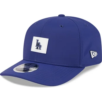 Petten gebogen blauw snapback 9SEVENTY Stretch Snap Clubhouse van Los Angeles Dodgers MLB van New Era