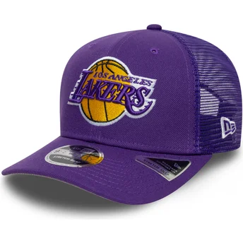 Petten gebogen paars snapback 9SEVENTY Stretch Snap Eg van Los Angeles Lakers NBA van New Era