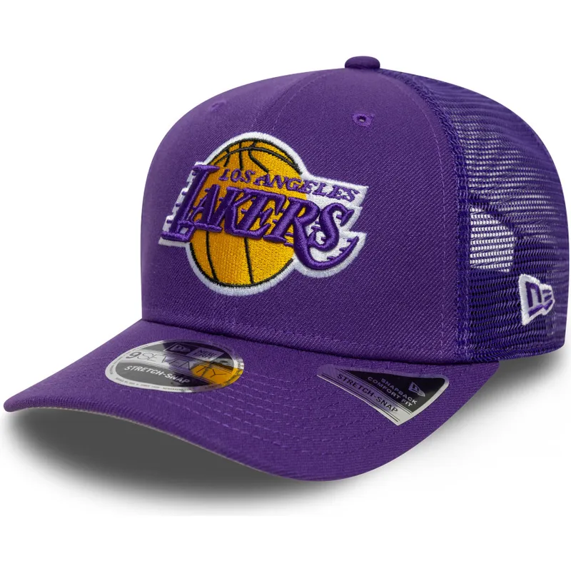 petten-gebogen-paars-snapback-9seventy-stretch-snap-eg-van-los-angeles-lakers-nba-van-new-era