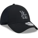 petten-gebogen-zwart-fitted-39thirty-evergreen-neo-van-los-angeles-dodgers-mlb-van-new-era