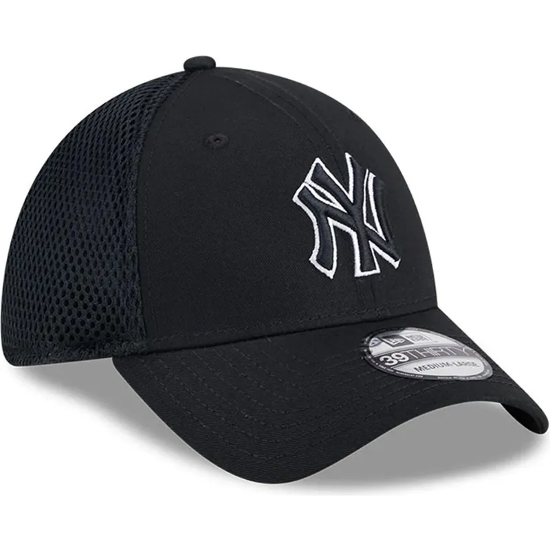 petten-gebogen-zwart-fitted-39thirty-evergreen-neo-van-new-york-yankees-mlb-van-new-era