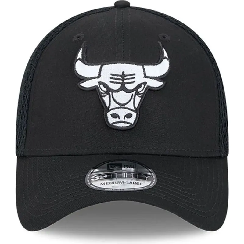 petten-gebogen-zwart-fitted-39thirty-evergreen-neo-van-chicago-bulls-nba-van-new-era