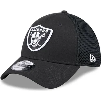 Petten gebogen zwart fitted 39THIRTY Evergreen Neo van Las Vegas Raiders NFL van New Era