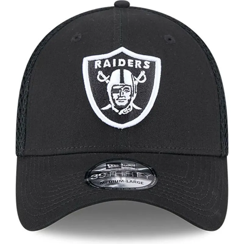 petten-gebogen-zwart-fitted-39thirty-evergreen-neo-van-las-vegas-raiders-nfl-van-new-era