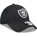 petten-gebogen-zwart-fitted-39thirty-evergreen-neo-van-las-vegas-raiders-nfl-van-new-era