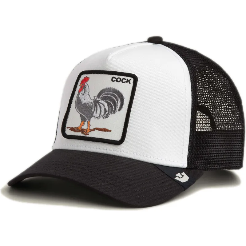 petten-gebogen-zwart-snapback-cock-rooster-the-farm-van-goorin-bros