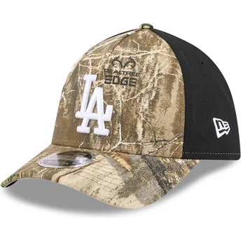 Petten gebogen camouflage fitted 39THIRTY M-Crown A Frame Realtree van Los Angeles Dodgers MLB van New Era