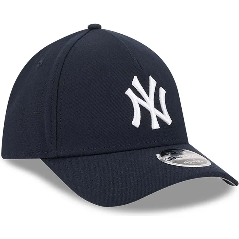 petten-gebogen-marineblauw-fitted-39thirty-m-crown-a-frame-van-new-york-yankees-mlb-van-new-era