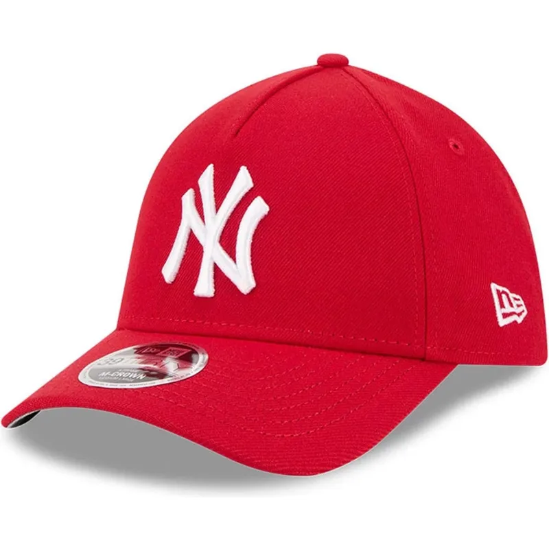 petten-gebogen-rood-fitted-39thirty-m-crown-a-frame-van-new-york-yankees-mlb-van-new-era