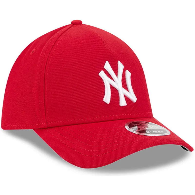 petten-gebogen-rood-fitted-39thirty-m-crown-a-frame-van-new-york-yankees-mlb-van-new-era