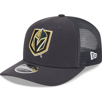 Petten gebogen grijs snapback 9SEVENTY Stretch Snap Evergreen van Vegas Golden Knights NHL van New Era