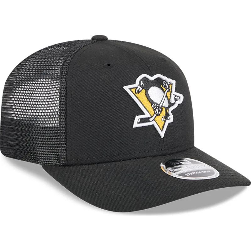 petten-gebogen-zwart-snapback-9seventy-stretch-snap-evergreen-van-pittsburgh-penguins-nhl-van-new-era