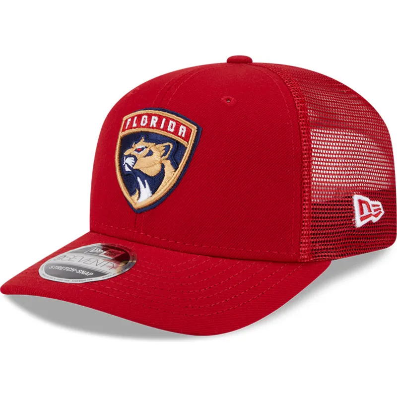 petten-gebogen-rood-snapback-9seventy-stretch-snap-evergreen-van-florida-panthers-nhl-van-new-era
