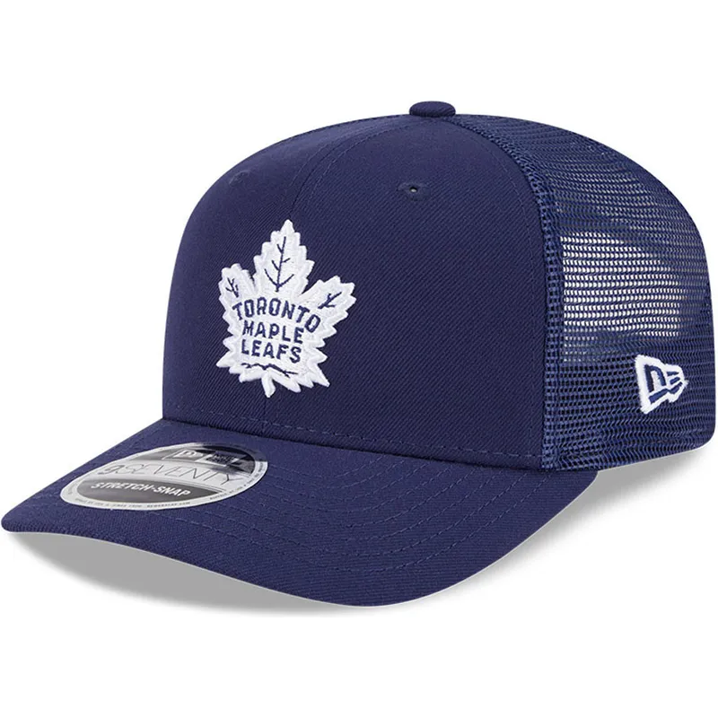 petten-gebogen-marineblauw-snapback-9seventy-stretch-snap-evergreen-van-toronto-maple-leafs-nhl-van-new-era