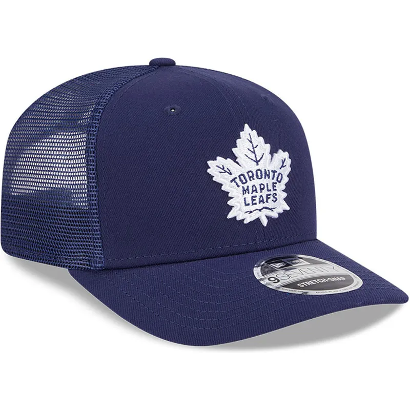 petten-gebogen-marineblauw-snapback-9seventy-stretch-snap-evergreen-van-toronto-maple-leafs-nhl-van-new-era