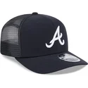 petten-gebogen-marineblauw-snapback-9seventy-stretch-snap-evergreen-van-atlanta-braves-mlb-van-new-era