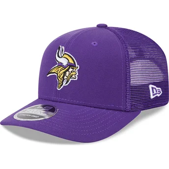 Petten gebogen paars snapback 9SEVENTY Stretch Snap Evergreen van Minnesota Vikings NFL van New Era