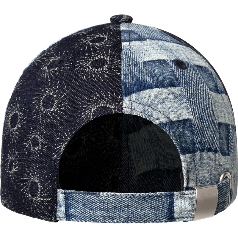 petten-gebogen-blauw-verstelbaar-denim-mashup-blue-picnic-van-kangol
