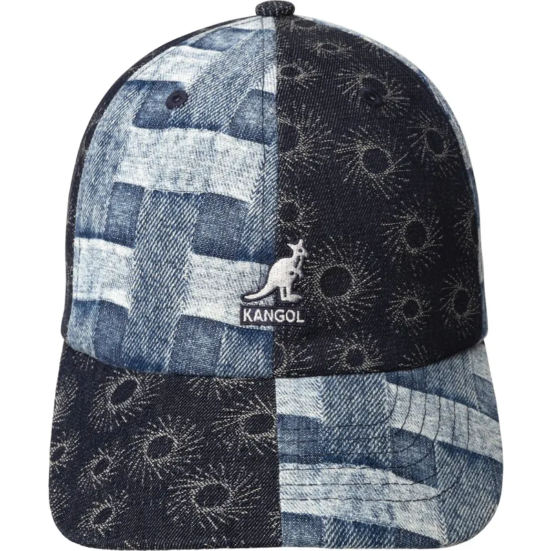petten-gebogen-blauw-verstelbaar-denim-mashup-blue-picnic-van-kangol