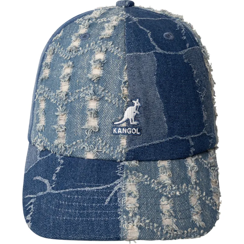 petten-gebogen-blauw-verstelbaar-denim-mashup-medium-blue-van-kangol