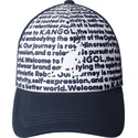 petten-gebogen-marineblauw-snapback-fine-print-van-kangol