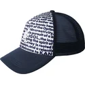 petten-gebogen-marineblauw-snapback-fine-print-van-kangol