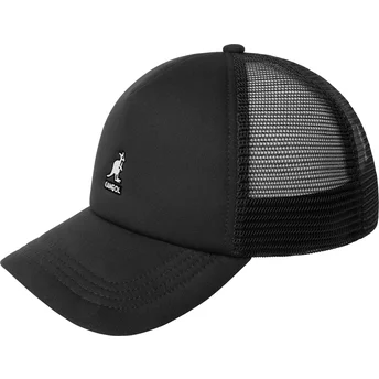 Petten gebogen zwart snapback Kangaroo van Kangol