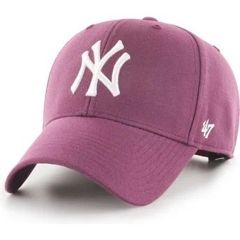 Petten gebogen rood snapback MVP van New York Yankees MLB van 47 Brand