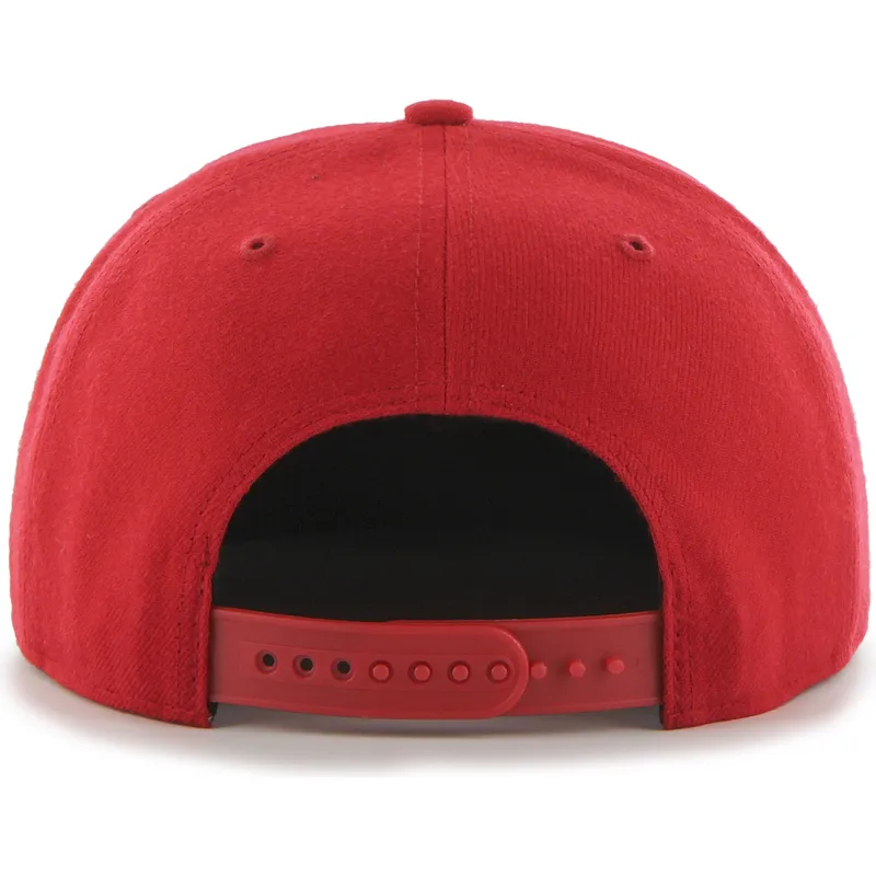 petten-plat-rood-snapback-captain-no-shot-van-new-york-yankees-mlb-van-47-brand petten-plat-rood-snapback-captain-no-shot-van-new-york-yankees-mlb-van-47-brand