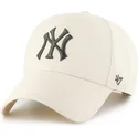 petten-gebogen-beige-snapback-mvp-van-new-york-yankees-mlb-van-47-brand